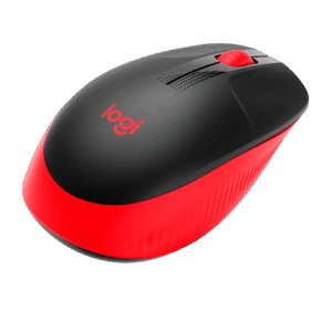 Mouse Inalámbrico Logitech M190 Negro Rojo - 910-005904