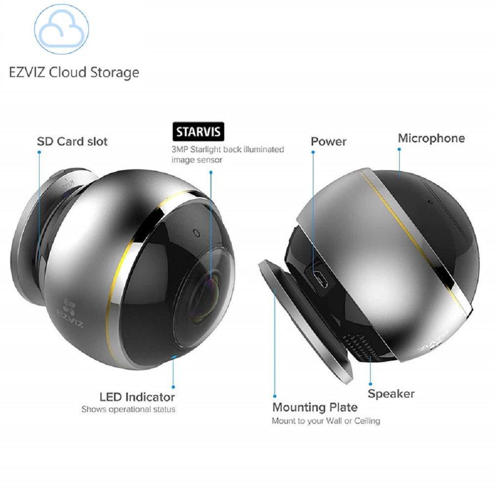Camara Hogar Mini Pano C6P 3 Mp Wifi 360°
