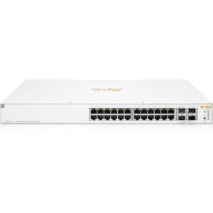 SWITCH Aruba Instant On de 24 puertos Gigabit PoE+ con 4 puertos SFP+ - JL684A