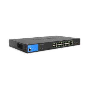 Switch Linksys Gigabit Poe + Administrado De 24 Puertos - LGS328MPC