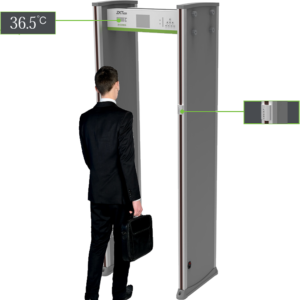 Arco Detector Metales 18 Zonas, Sensor Temperatura, Conteo De Personas
