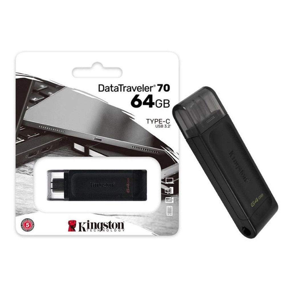 Usb Kingston Datatraveler 70 de 64Gb - DT7064GB