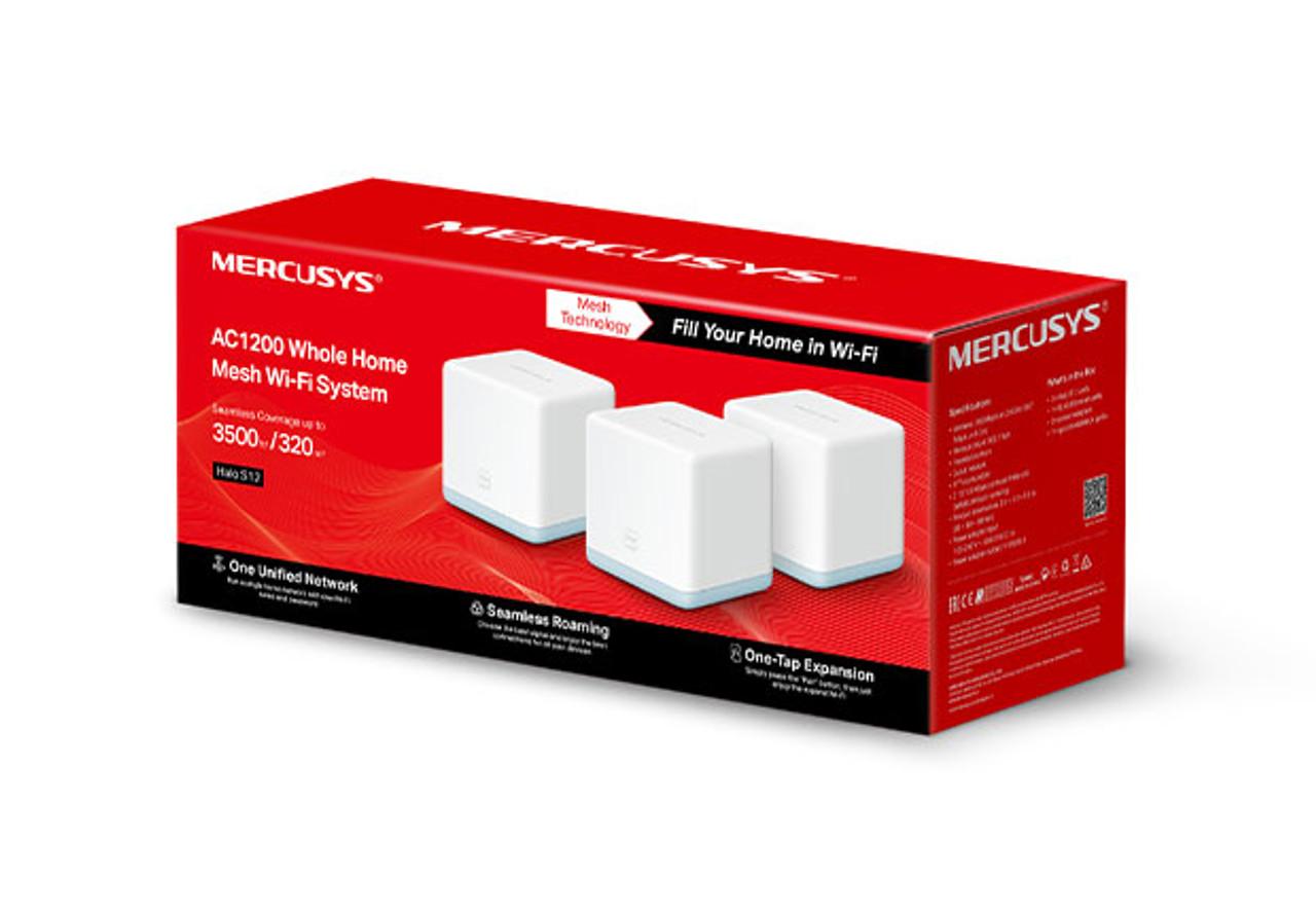Router Mercusys Wifi De Malla, Ac1200 Mbps Paquete Por 3 Unidades