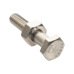 Paquete de 6 tornillos con tuercas de acero inoxidable 1/4pulg x 1 1/4pulg para torres SYSCOM - TORN-TZ30G