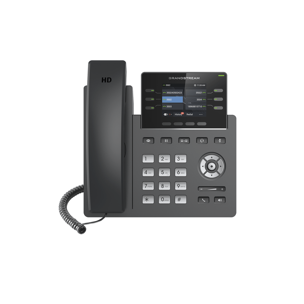 Teléfono Ip Grado Operador, 3 Líneas Sip Con 6 Cuentas