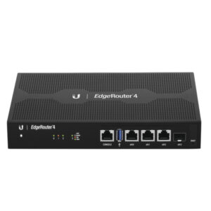 Edgerouter 4, Con 3 Puertos 10/100/1000 Mbps + 1 Puerto Sfp