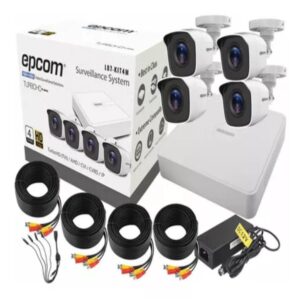 Kit instalelo usted mismo 4 Cámaras Bala Dvr 8 Canales y accesorios -LB7KIT8M