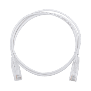 Cable De Parcheo Slim Utp Cat6 - 1 Metro, Blanco, Menor Diámetro