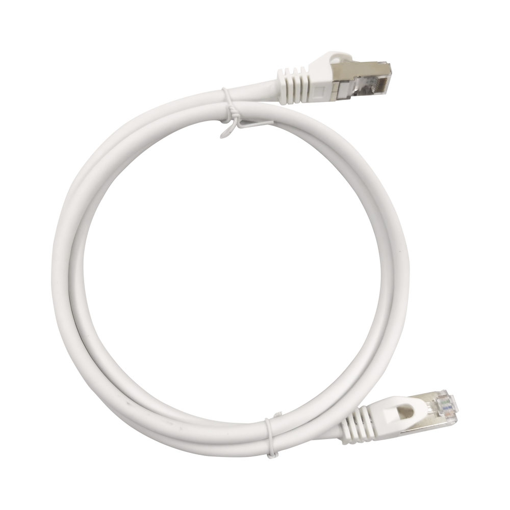 Patch Cord Cat6A 10G Blindado 1.0M ( 3.28 Ft ) Blanco