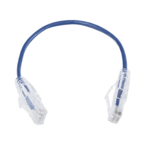 Cable De Parcheo Slim Utp Cat6 - 20 Cm Azul Diámetro Reducido