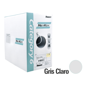 Bobina De Cable Utp 305 M. De Cobre, Gris, Categoría 6 (24 Awg)