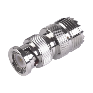 Adaptador para 50 Ohm de Conector BNC Macho a UHF Hembra - RFB-1136