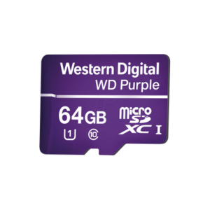 Memoria Microsd De 64Gb Purple, Especializada Para Videovigilancia