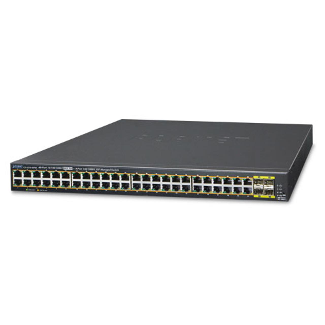 Switch Gigabit Ethernet PoE Administrable Planet - GS-4210-48P4S