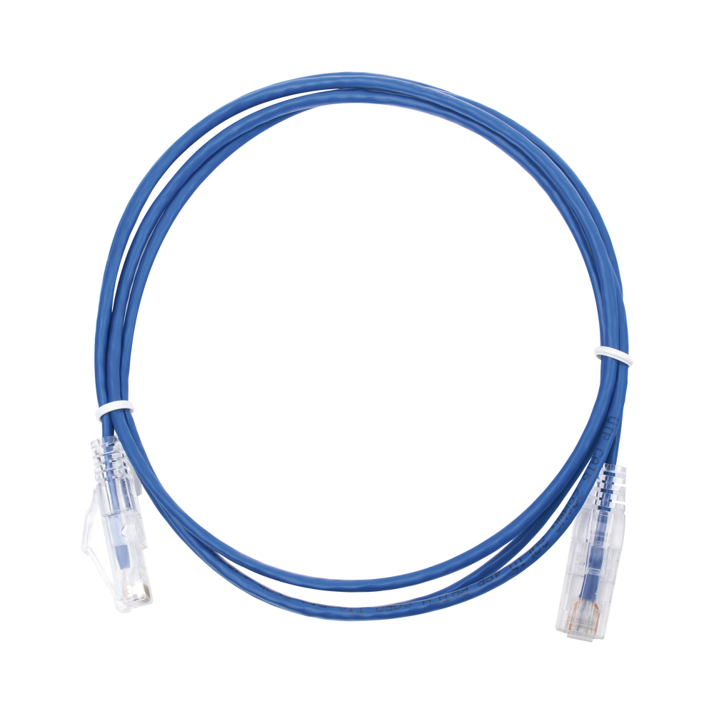 Cable De Parcheo Slim Utp Cat6 - 1.5 M Azul Diámetro Reducido
