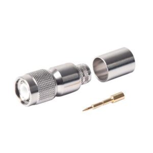 Conector TNC macho de anillo plegable para cable LMR-400, 9913, 8214.