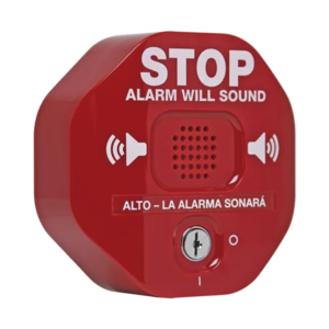 Anunciador Audible Y Visible Para Salida De Emergencia, Texto En Ingles