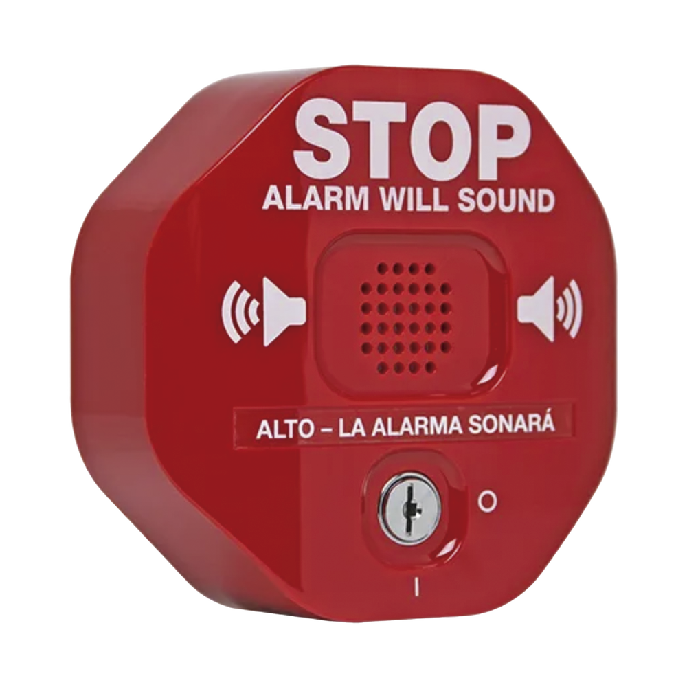 Anunciador Audible Y Visible Para Salida De Emergencia, Texto En Ingles