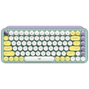 Teclado mecánico inalámbrico con emojis Gris y Amarillo, Logitech POP Keys