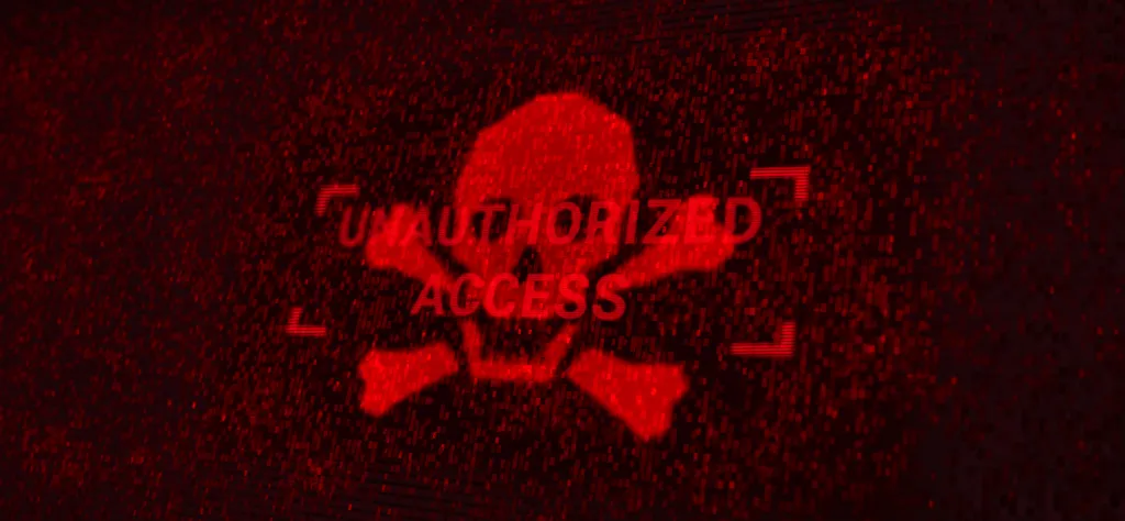 computer-server-got-attacked-by-hacker-through-vulnerable-unauthorized-access-network-data-system-security-protection-alert-screen-futuristic-digital-cybersecurity-threats-3d-illustration
