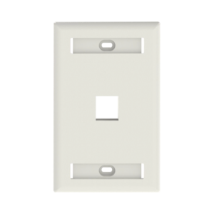 PLACA DE PARED VERTICAL, SALIDA PARA 1 PUERTO KEYSTONE