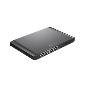 Conmutador administrado de 26 puertos Gigabit con 24 puertos PoE+ 2 SFP