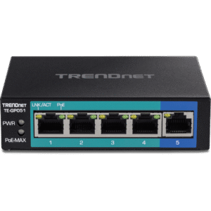 SWITCH Trendnet 5-PORT GIGABIT POE+ SWITCH (35W) - TE-GP051