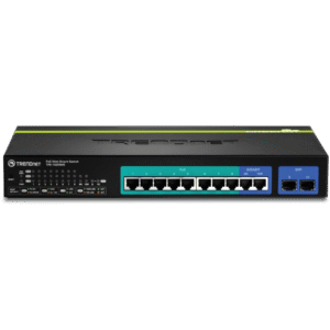 Switch web smart PoE+ Gigabit de 10 puertos de TRENDnet - TPE-1020WS