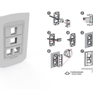 FACEPLATE MODULAR BLANCO - 4X2 MODELO: 35050719