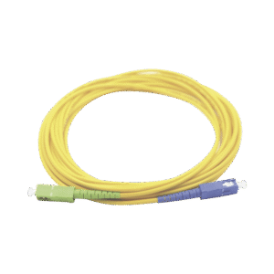 JUMPER DE FIBRA ÓPTICA MONOMODO SC/UPC SC/APC, COLOR AMARILLO
