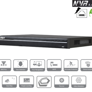 NVR 8 canales 8 PoE soporta 2HDDs - 4CH 4K - 8CH 2Mpx