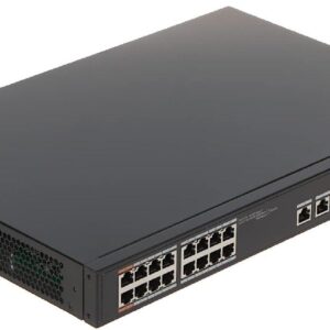 SWITCH POE CAPA2 16 puertos Ethernet 10/100 Mbps con PoE+ (IEEE 802.3at) - DHPFS321816ET135