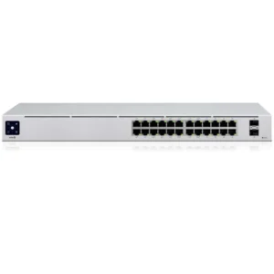 switch Gigabit de capa 2 con 24 puertos Gigabit Ethernet y 2 puertos SFP Gigabit - USW24