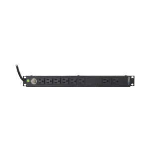 Tomacorriente Horizontal (PDU) de 8 Contactos (NEMA 5-15R) Rack 19pulg 1UR