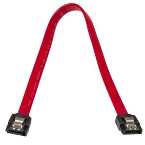 Cable SATA con cierre de seguridad de 30 cm, rojo de StarTech.com - LSATA12