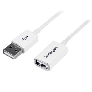 CABLE Startech de 3M WHITE USB 2.0 EXTENSION - USBEXTPAA3MW