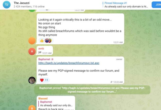 Telegram-Web-breach-forum