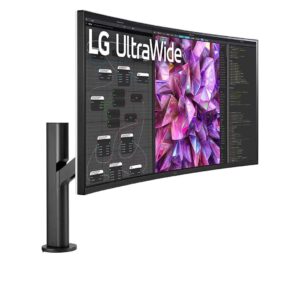 Monitor LG Pantalla curva IPS de 37,5 pulgadas con resolución QHD+ 3840 x 1600 - 38WQ88C-W.AWP