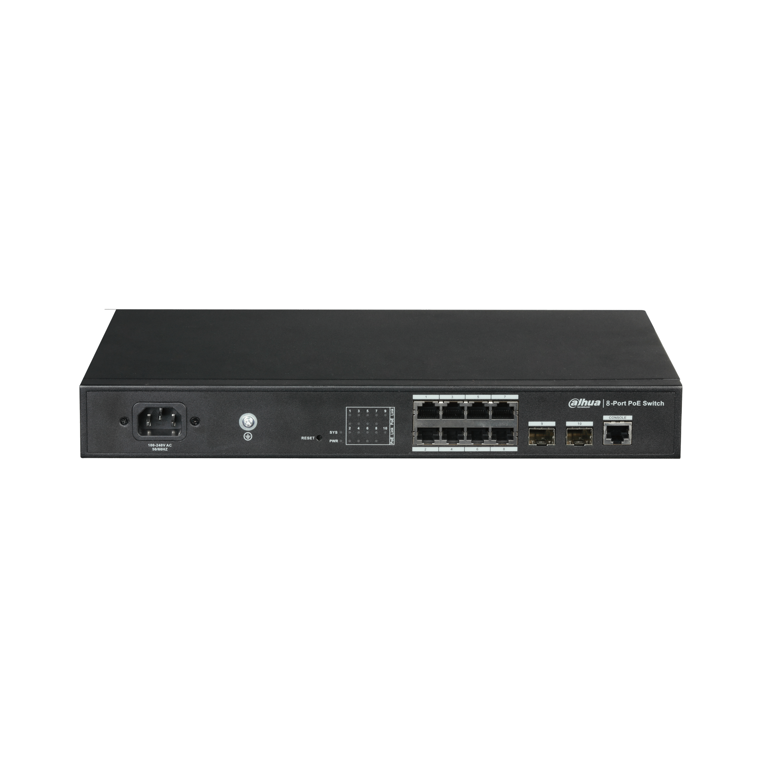 Switch PoE Gigabit administrable de 8 puertos de Dahua - DHPFS42108GT150