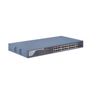 Switch PoE+ Inteligente de 24 Puertos Fast Ethernet de Hikvision - DS-3E1326P-EI