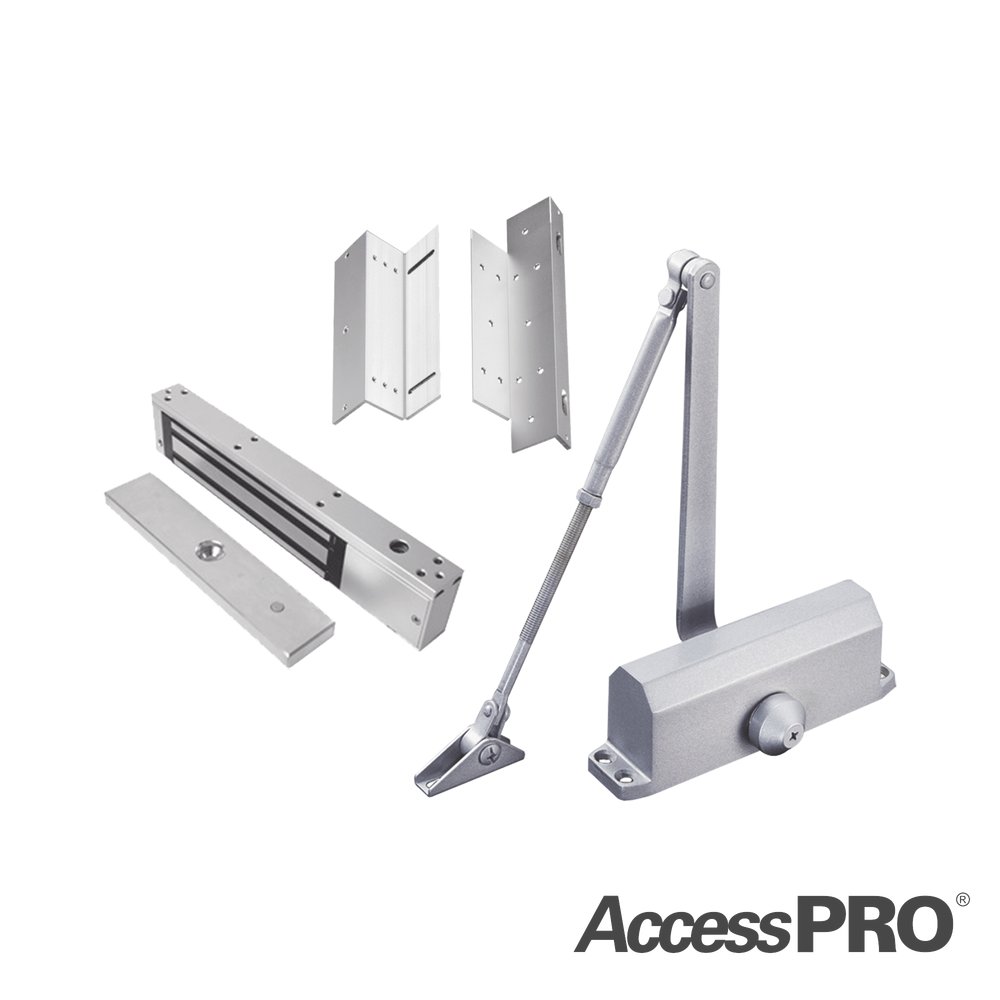 Kit Incluye Chapa Magnetica De 600Lbs / Montaje Tipo Z Y L