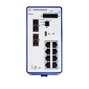 Switch industrial gestionado, para carril DIN, diseño sin ventilador Tipo Fast Ethernet