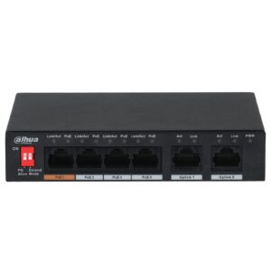 Switch PoE no administrable de 6 puertos de Dahua - DHPFS30064ET60V2