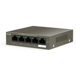 Switch de escritorio de 5 puertos a 10/100 Mbps con PoE de 4 puertos - TEF1105P-4-63W