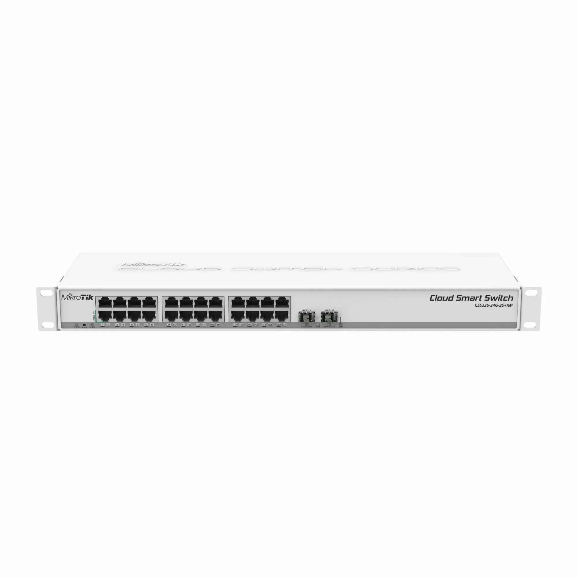 Switch de red de alto rendimiento de 24 puertos SFP+ y 2 puertos QSFP+ - CRS326-24S+2Q+RM