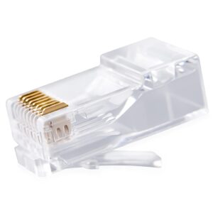 Conectores RJ45 Cat6 sin blindaje para aplicaciones de CCTV y control de acceso -  LPTCRJ458P8CC6