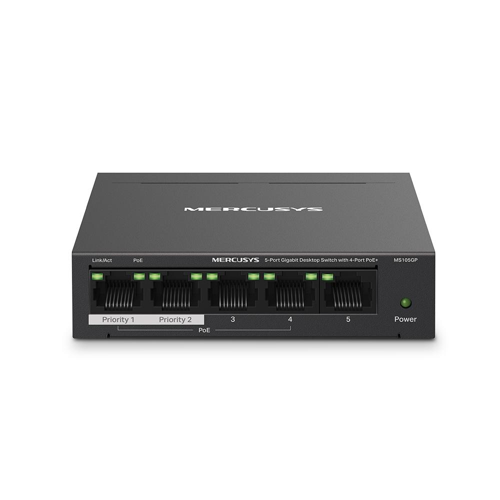 Switch Gigabit PoE+ de 5 puertos TP-Link - MS105GP