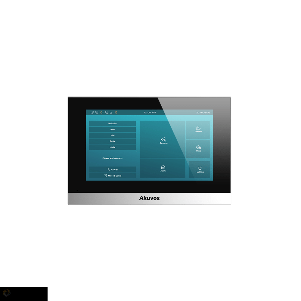 Monitor interior IP PoE de 7 pulgadas con pantalla táctil - C313S