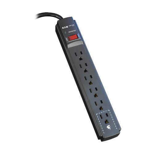 Supresor de Picos Tripp Lite TLP606B | Multitoma 6 Tomas 790J - 1.8mts
