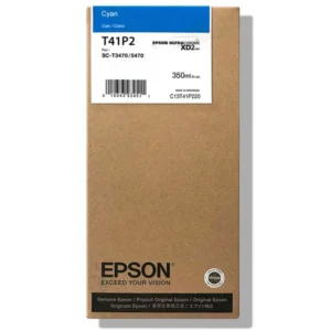 CARTUCHO DE TINTA CIAN EPSON T41P DE ALTA CAPACIDAD, 350ML